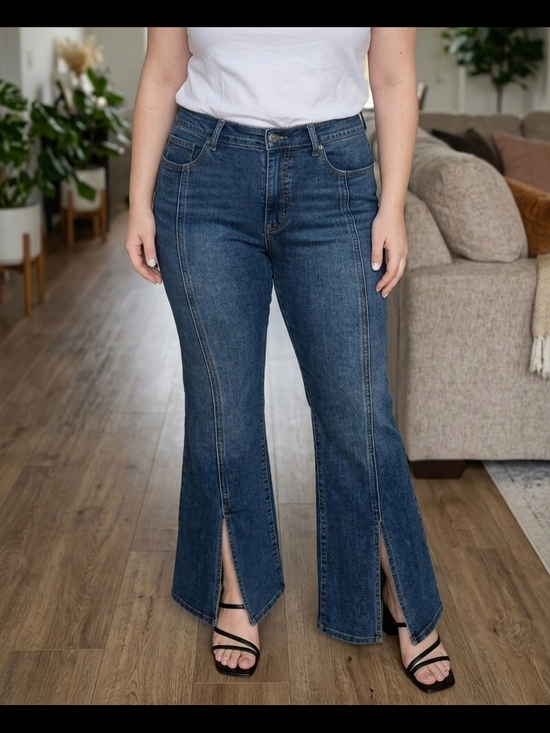 Jessica Simpson Denim - Jessica Simpson Mid-Rise Flare Jeans in Blue Denim